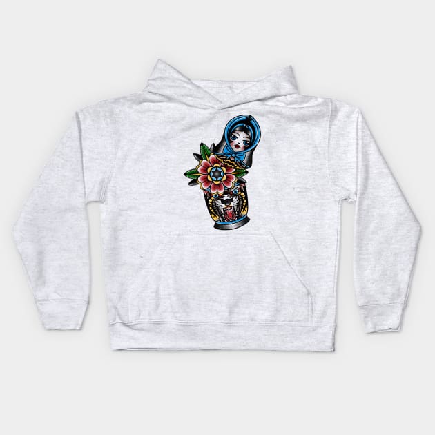 Matryoshka Kids Hoodie by Jahaziel Sandoval